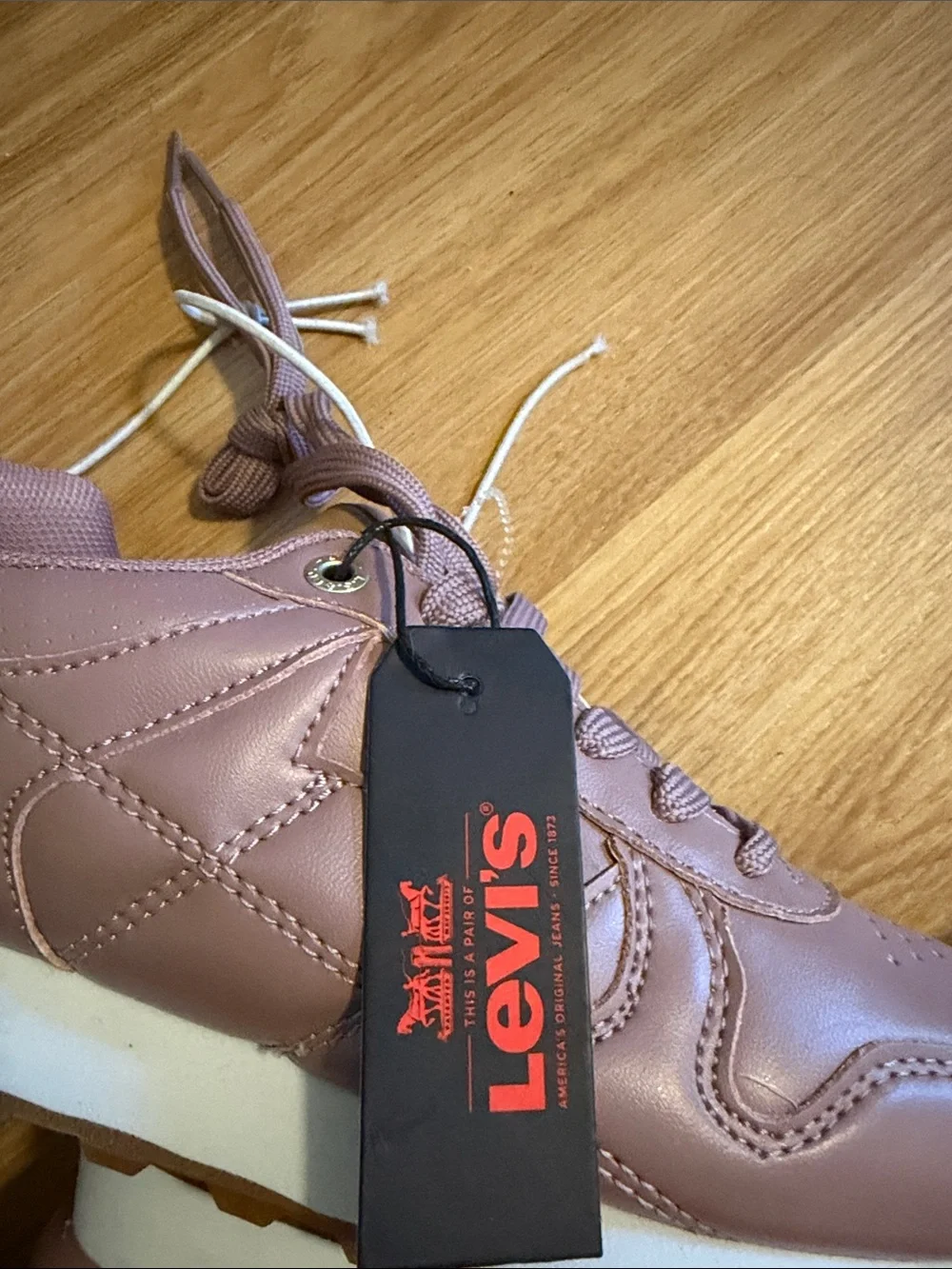 Levi's Women's Lace-Up Sneakers in Dusty Pink